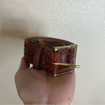 Justin Boots Justin brown genuine lizard reptile western belt 28 Photo 3