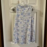 Gap  Blue/White Palm Tree Print Scoop Neck Tank S Photo 7