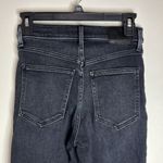 Denim Forum The Lola High Rise Skinny Crop Black Faded Wash Jeans Size 26 Photo 4