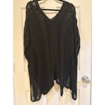 SheIn  Curve Black Knit Poncho V-Neck Pullover Cover Up‎ 2XL Photo 4