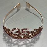 Pink Nd gold 35th Birthday Tiara !! Photo 4