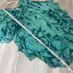 Made in Italy Silk Dress floral kaftan womens Blue one size art to wear resort Photo 2