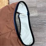 Solid & Striped Solid &‎ striped poppy tie strap one piece swimsuit in brown, black, and blue Photo 2