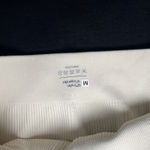 Ivory One Shoulder Ribbed Crop Tank Top Sports Bra Women's Size Medium Photo 2