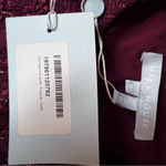 Hill House NWT Burgundy Valentina Tweed Jacket with Gold Buttons Old Money - Med Photo 5