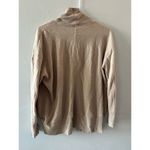 Sonoma Sweater Women's Small Tan Cardigan Neutral Open Front Minimalist Photo 4