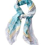 Jason Wu  for Target Blue Floral Print Square Lightweight Scarf Photo 0