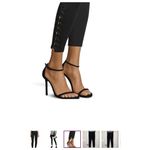 Bailey 44 Black Ponzu Lace Up Leggings sz medium Casual Skinny Leg Stretch Pants Photo 1