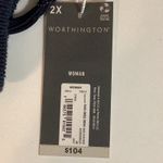 Worthington Size 2X Navy Sleeveless Mid Sweater Dress. New With Tags. Blue Photo 9