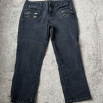 Jennifer Lopez  Black Capri Crop Jeans SIZE 10 🎟️ Photo 0