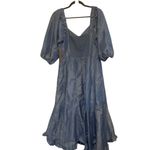 Hutch Anthropologie  blue twist front dress size L NWT Photo 4