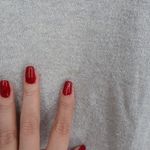 Joie  V Neck Metallic Knit Sweater Long Sleeve Casual Pullover Size L Photo 2