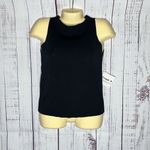 Joseph A . NWT Size M Classic Black High-Neck Viscose Blend Sleeveless Tank Top Photo 1