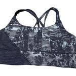 Lululemon ‎ Energy Bra Size 10 Gray Silver Criss Cross Back Athletic Workout Top Photo 0