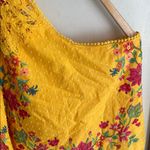 Farm Rio Flower Dream One-Shoulder Embroidered Blouse Yellow Multi Photo 10