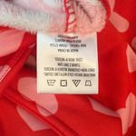 Serra  Red and Pick Heart Fleece Lined Leggings Photo 6