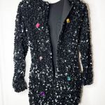 Cynthia Rowley NWT - SERENA SEQUIN & GEM DRESS - BLACK Size 0 Photo 6