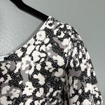 Evereve Peyton Jensen Black & White One Shoulder Tori Top - Size Small - Peasant Photo 1