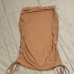 SheIn Strapless Ribbed Dress with Adjustable Ties Photo 0