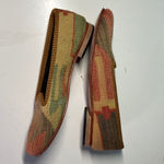 Wool Kilim Womens Size 39 US 8.5 Earthtone Multicolor Loafers Red Photo 10