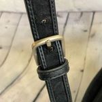 The Sak Black Leather Woven Shoulder Bag Photo 3