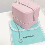 Tiffany & Co. Authentic 925 Sterling Silver Mini Open Heart Necklace Photo 6