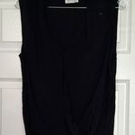 Velvet by Graham & Spencer Black Wrap Blouse Women’s Small Minimal Capsule Photo 0