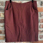 CAbi  3582 Burgundy Boss Pencil Skirt, 10 Photo 0
