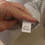 Garnet Hill Garnet‎ Hill Essential Cotton Striped Button Down Shirt Size 10 Photo 3