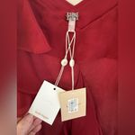 Haute Hippie  Silk Chiffon Bibi Ruffled Slip Dress – Heart Red – Size 2 – NWT Photo 5