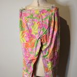 Lilly Pulitzer Vintage  Vibrant Floral Pants in Pink and Orange Photo 3