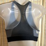 Adidas  Heather Gray Black Trim Mesh Racerback Sports Bra X Small Photo 9