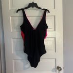 Sporti Pink and Red Colorblock Swimsuit Size 18W Photo 1