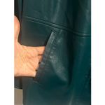 Chico's Faux Leather Jasper Green Women's Shacket Outerwear Jacket sz. 2 or L Photo 6
