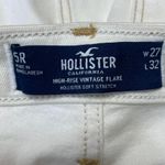Hollister High Rise Vintage Flare White Bootcut Bell Bottom Denim Jeans Size 27 Photo 3