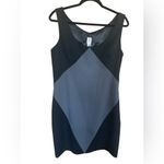 Women’s Abate Black and Gray Diamond Dress Size 12 Side Zip Knee Length Photo 1