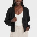 A New Day AND Black Knit Button-Front Cardigan Photo 0