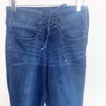 EXPRESS Dark Wash Tight Front High Waisted Skinny Jean Stretch Legging Photo 1