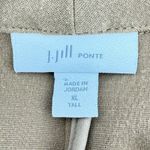 J. Jill Ponte Knit Cardigan Blazer Jacket Caramel Tan Women XL Tall One Button Tan Photo 4