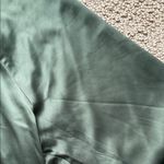 Xhilaration Floral Embroidered Green Bomber Jacket Photo 4