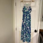 Jealous Tomato  Blue And White Lace Up Maxi Dress Size‎ Small Photo 2
