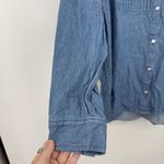 Old Navy  Long Sleeve Boyfriend Shirt Cotton Denim Size Large Photo 3