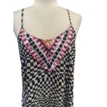 Mara Hoffman  Embellished Geometric Beaded Halter Slip Dress – Size M Photo 3