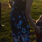 Betsy and Adam Navy Floral Dress Photo 2