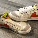 Nike  Blazer Low 77 Jumbo
DQ1470-103 Women Casual
Shoes Sail/Rush Orange SIZE 8 Photo 0