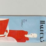 Estée Lauder Blue ‘Harper’s Bazar: October 1929’ Fashion Magazine Graphic Leather Zipper Makeup Cosmetics Bag Travel Pouch Case Purse Clutch Wristlet ✨ Photo 0