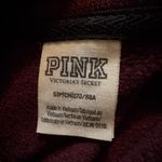 PINK - Victoria's Secret Pink Victoria’s Secret 1/4 Zip Pullover Fleece Jacket Burgundy Medium Photo 9