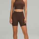 Lululemon Wunder Train High-Rise Biker Short 6" Java Brown Size 2 Photo 0