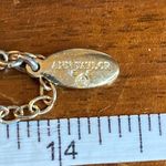 Ann Taylor 0040 Gold Tone Necklace w/Green & Blue Faceted Stones & Rhinestones Photo 3