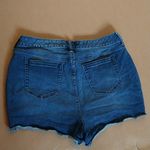 Torrid  Blue Jean Shorts with Floral Embroidery Photo 7
